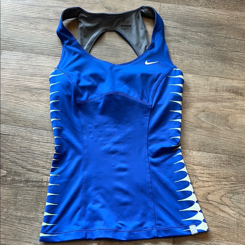 Nike Blue Racerback Athletic Tank Top